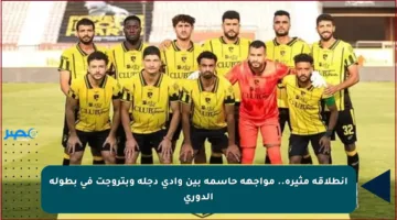 انطلاقة مثيرة.. مواجهة حاسمة بين وادي دجلة وبتروجت في بطولة الدوري
